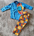 MANDLA 2-Piece African Print Baby Boy Set – Long Sleeve Shirt & Pants Outfit
