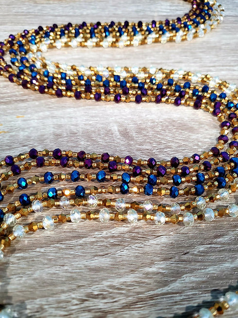 Ayana Clear Embellishment Waist Beads - Ahyenie