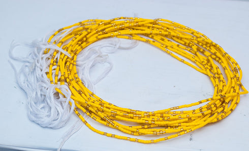 Odehyie Yellow Class Waist Beads - Ahyenie