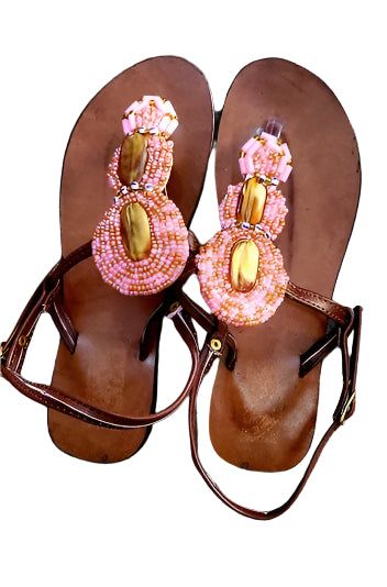 Beaded African Summer Sandals