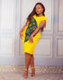 MAKENA Shift African Print Ankara Dress