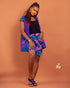AMAHLE African Print Kimono Top & High-Waisted Shorts Set