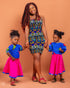 FREMA Silk Skirt and Ankara Top 2 Piece