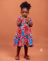 FOSUA Ankara African Print Midi Flare Dress