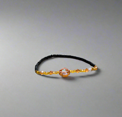 Ohuofe Anklet Bracelet Multicolored Carnival Bead Bangle beads