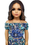 BAABA ANKARA KIDS FLARE SKIRT AND BLOUSE SET