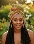 ADEPA Tie-On Ankara Headwrap / Headpiece Scarf – One-Yard Duku (African Print Headwrap)