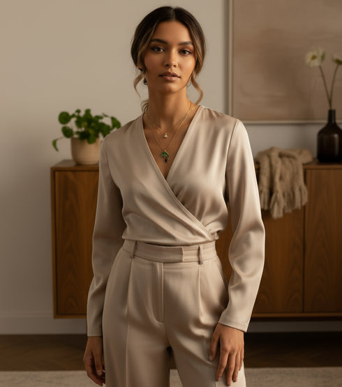 Enapa Double African Map Necklace – Stainless Steel Adinkra Necklace for Women