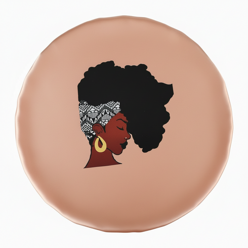 AFRICAN QUEEN BLACKWATER African Woman Handmade Silk Bonnet With African Queen Band Design