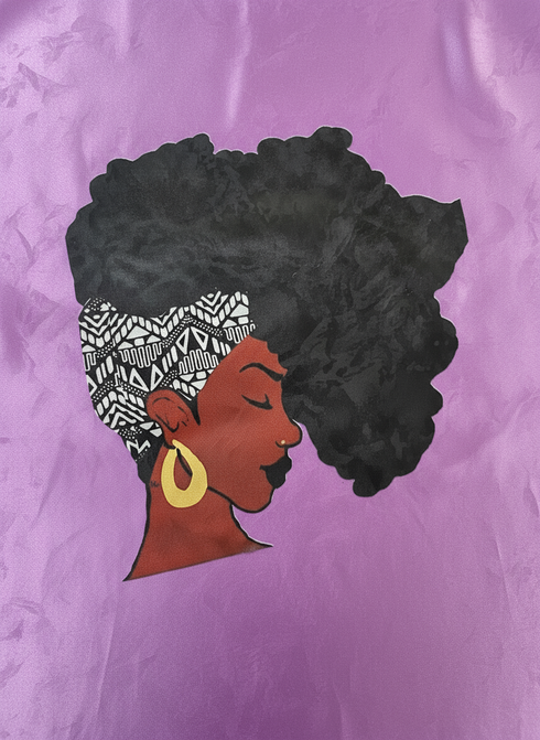 AFRICAN QUEEN BLACKWATER African Woman Handmade Silk Bonnet With African Queen Band Design