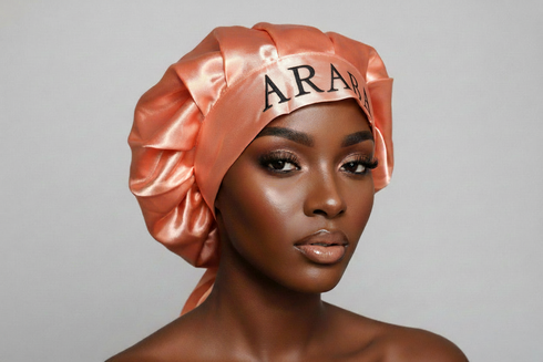 NAWOTWE ARABA Days of the Week African Names Satin Bonnet Hair Accessory with Adjustable Tie Back - Tuesday