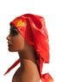 NAWOTWE AKOSUA Days of the Week African Names Satin Bonnet Hair Accessory with Adjustable Tie Back - Sunday