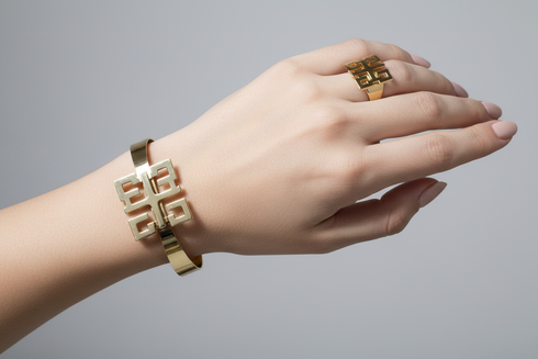 VIRTUE WO-FORO-DUA-PA Adinkra Stainless Steel Bracelet and Ring Set