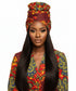 Adepa tie-on Ankara Headwrap/ Headpiece scarf - one-yard duku