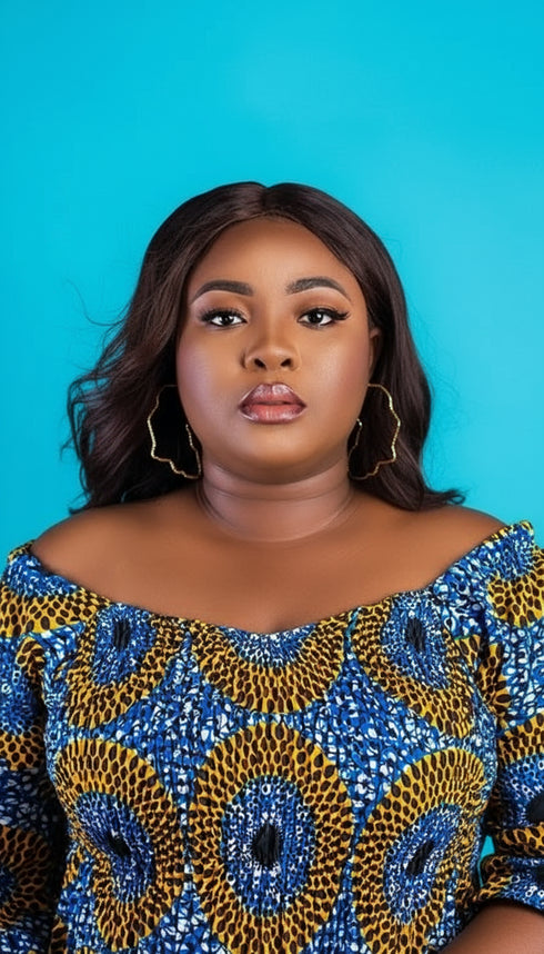 Golden Horizon African Map Hoop Earrings