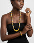 Maku Traditional African bead necklace and bracelet set