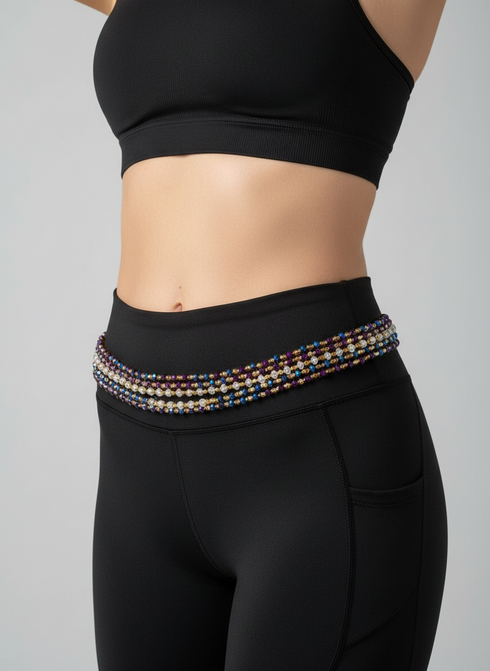 Ayana Clear Embellishment Waist Beads - Ahyenie