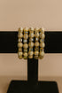 AMANI Elegant Gold-Tone Handmade Glass Bead Hand Bracelet
