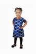ARIELLE Ankara Print Girls Short Sleeve Dress, African Print Kids Shift Dress, Toddler Girls Dress in Different Prints
