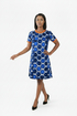 ARIELLE Ankara Print Women Short Sleeve Shift Dress, African Print Mini Dress, Casual Ankara Dress for Women in Different Prints