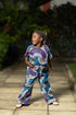 Abeni Girl's Ankara/African Print Pant and top Two-Piece Set