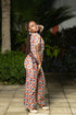 Abeni Women's Ankara/African Print Pant and Top Two-Piece Set