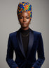Adepa tie-on Kente Ankara Headwrap/ Headpiece scarf - one-yard duku