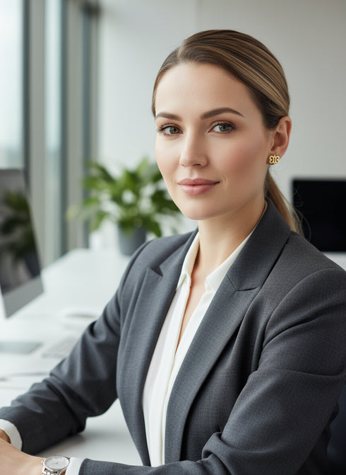 Endurance HYE WON HYE Adinkra Stud Earrings – African Stainless Steel Jewelry for Women