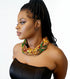 African Splendor Braided Ankara Necklace
