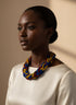 African Splendor Braided Ankara Necklace