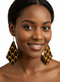 Afrocentric Diamond Harmony Ankara Earrings