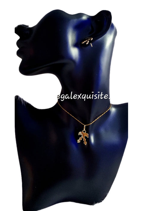 Akofena  Earrings and Necklace Set
