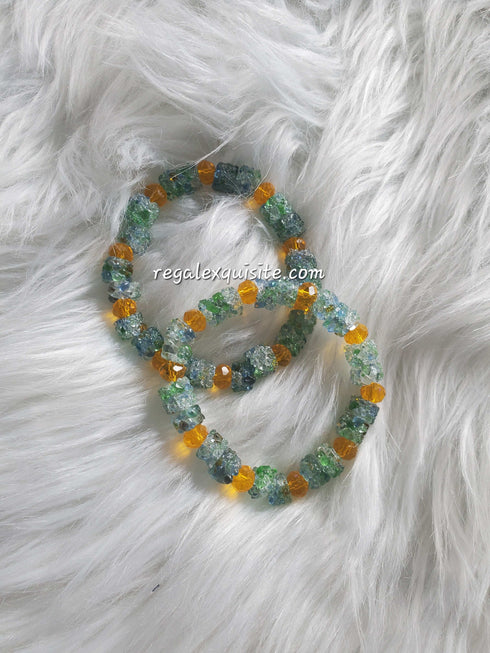Amina Beads Bracelet-green-3