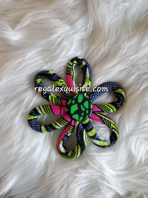 Ankara Bloom Hair Clip