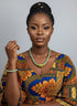 Asantewaa Unisex African bead necklace and bracelet set