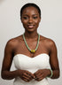 Asantewaa Unisex African bead necklace and bracelet set