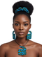Aurora Africana Ensemble - Ankara Earring and Necklace Set
