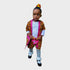 Ayameko African Print Kimono Top and Shorts Set for Girls