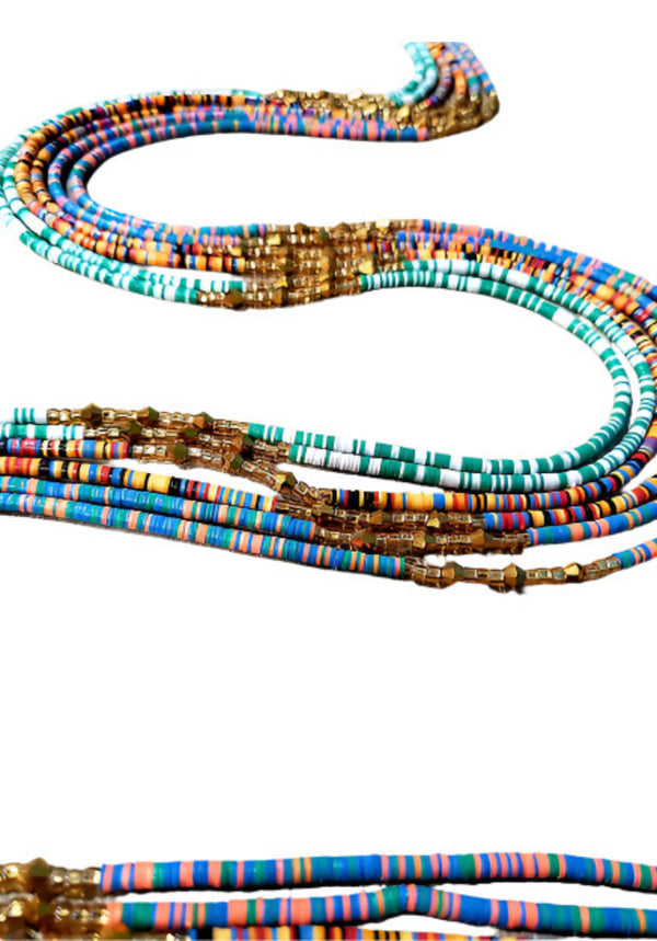 Azalee Multi-colored Waist Beads