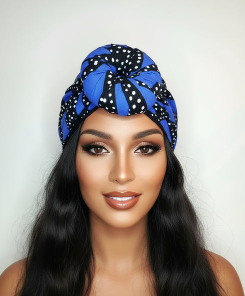Aziza's Midnight Knot Turban