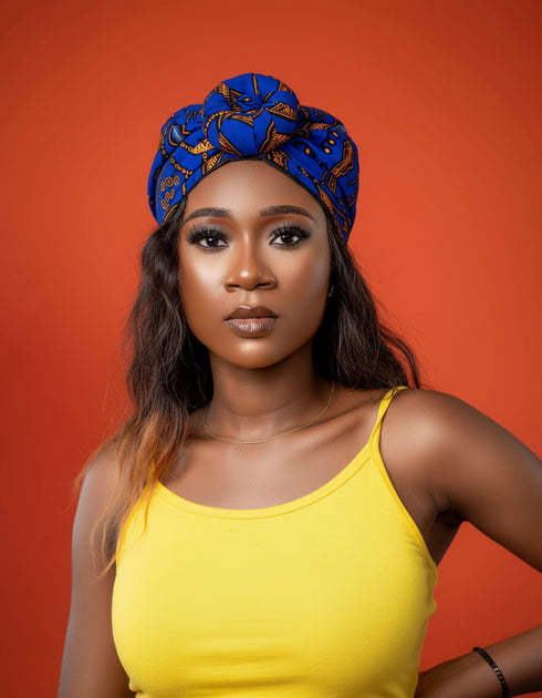 Aziza's Midnight Knot Turban