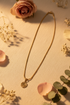 BALANCE DWENNIMMEN quarter spiral non-fade gold stainless steel Adinkra necklace only