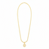 BALANCE DWENNIMMEN quarter spiral non-fade gold stainless steel Adinkra necklace only