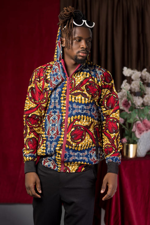 BANDA Bold Ankara UNISEX Streetwear Hoodie Bomber Jacket only
