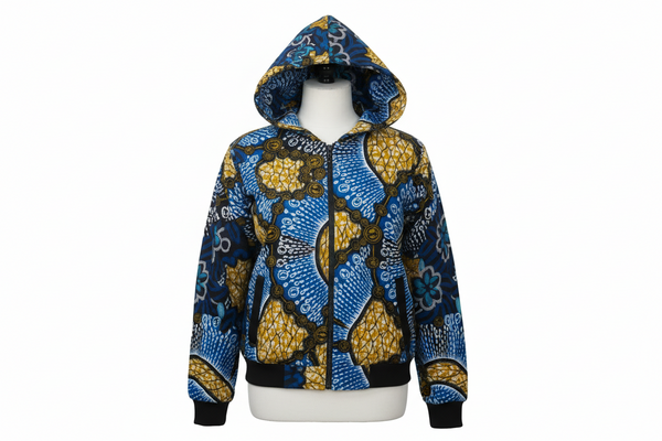 BANDA Bold Ankara UNISEX Streetwear Hoodie Bomber Jacket only