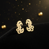 BOLD SIKAN Sword Contemporary Stainless Steel Statement Stud Earrings Only
