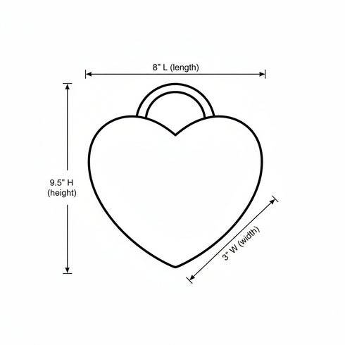 Batik Bliss Heart-Shaped Tote