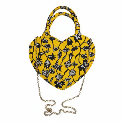 Batik Bliss Heart-Shaped Tote