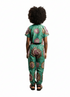 Buiteyo Girls Ankara Pattern Print Two-Piece Set with Elastic Band