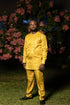 CHINEDU Prestige African Long-sleeve Men's Senator Outfit Set -  Royal Gold Edition